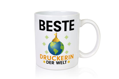 Welt Beste Druckerin | Druckerei Print Medien Geschenkidee Humor Tasse