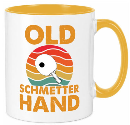 Old Schmetterhand | Vereinssport Tischtennis Spruch lustiger Geschenk Humor Tasse