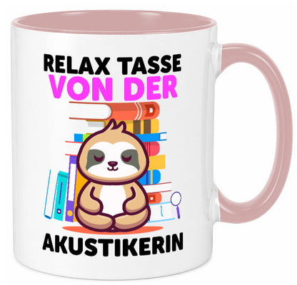 Relax Tasse: Akustikerin | Akustik Hörgeräteakustik Geschenk Humor Geschenkidee