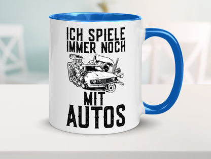 Spiele noch mit Autos | Werkstatt Werkzeug Mechaniker lustiger Spruch Geschenk
