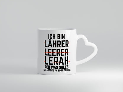 Ich bin Lehrer und arbeite an einer Schule Geschenkidee Arbeit Kollegen Büro