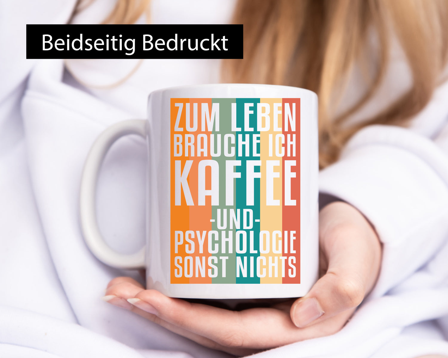 Zum Leben brauch ich Kaffee lustig Humor Geschenkidee Geschenk Tasse