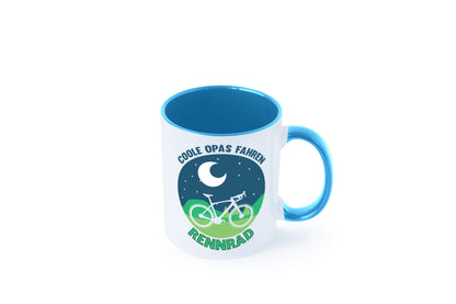 Coole Opas fahren Rennrad | Mond Landschaft Geschenk Familie Geschenkidee