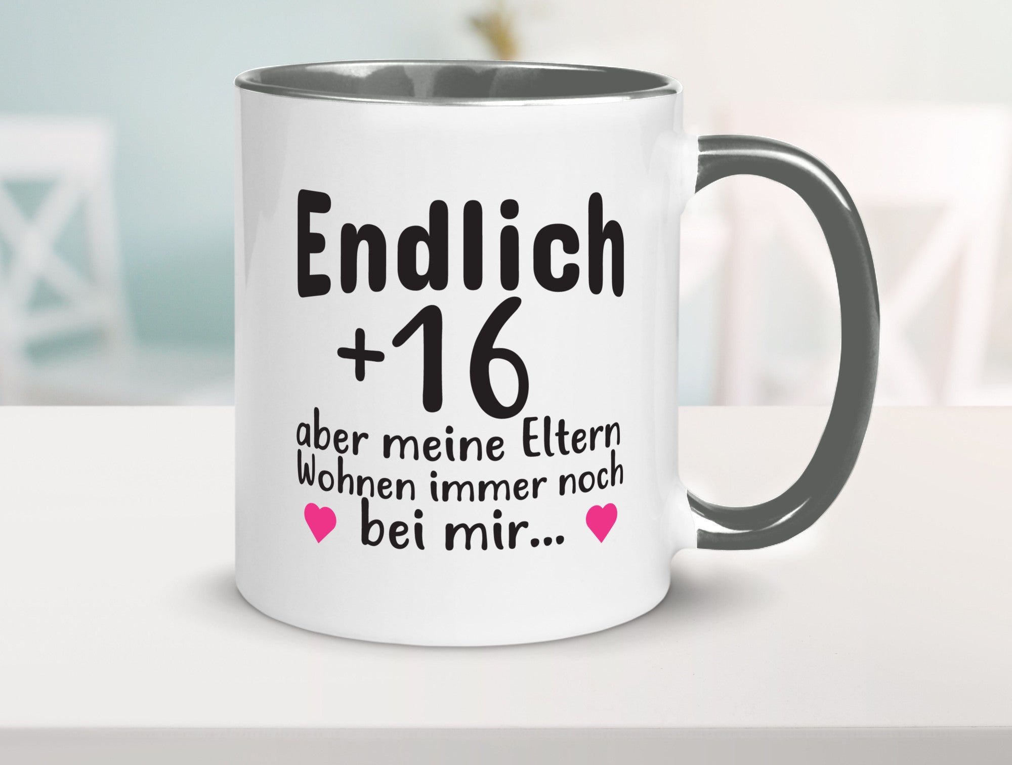 Endlich 16 | Geburtstag Tasse Spruch Mädchen Geschenkidee Humor