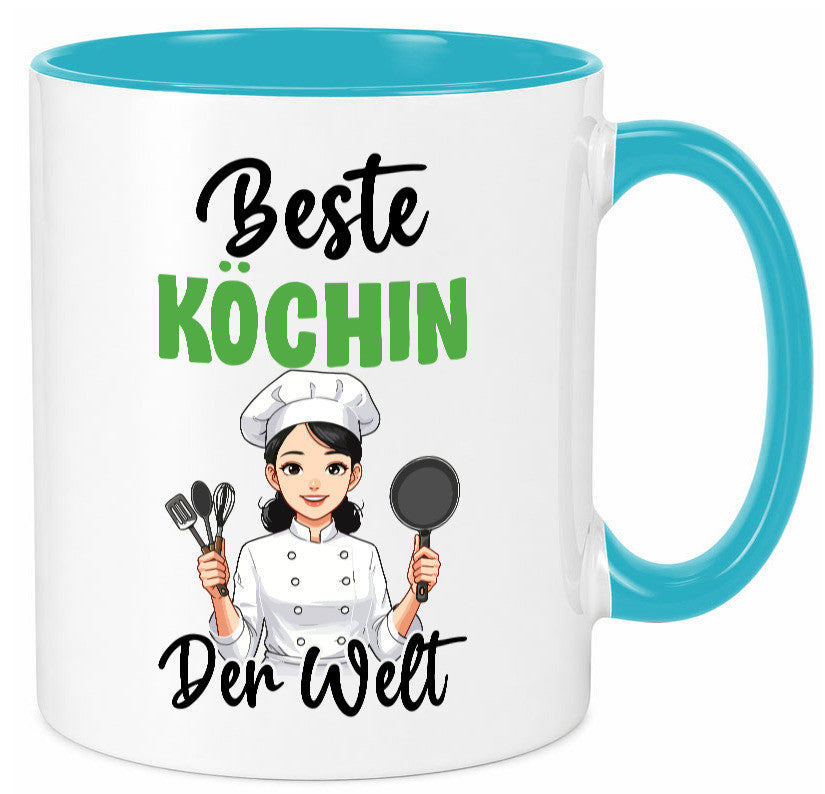 Beste Köchin | Chefköchin Chefkoch v2 lustig Arbeit Kollegen Büro Geschenk Tasse
