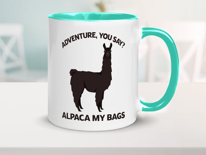 Adventure, Alpaca | Humor Geschenkidee Tasse
