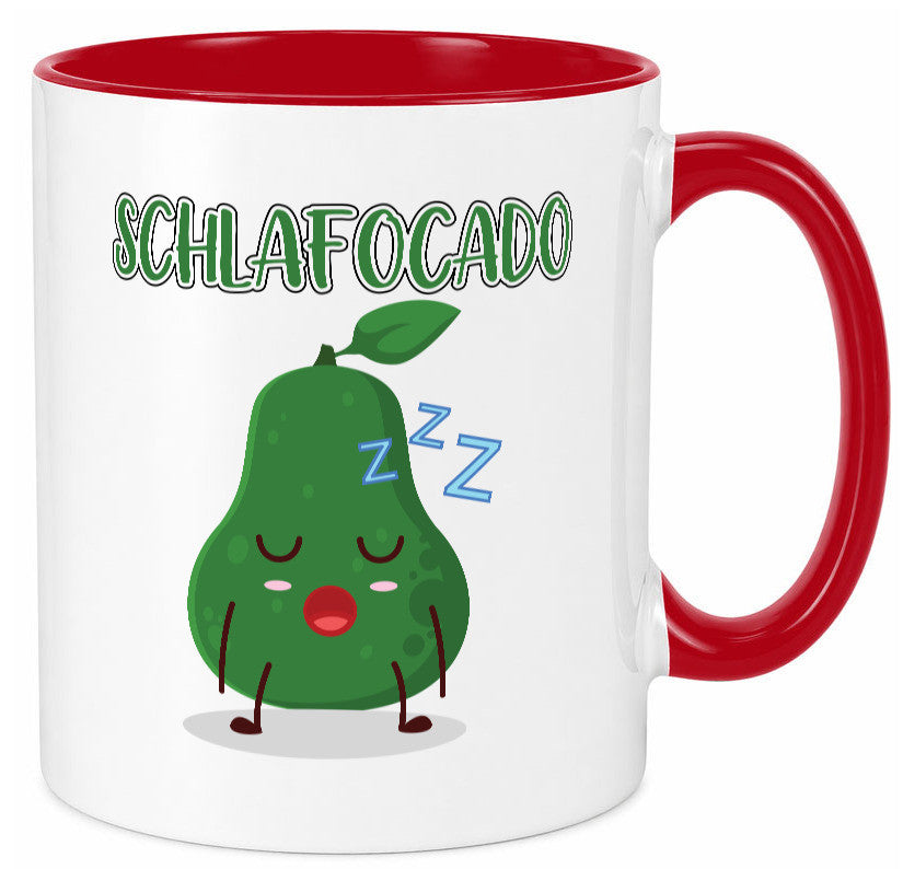 Schlafocado | Müde Avocado ich will noch Schlafen lustiger Spruch Geschenk Tasse