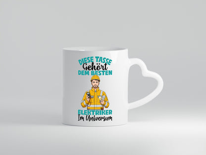 Im Universum: Elektriker | Elektronik Elektrotechnik Geschenkidee Humor Tasse