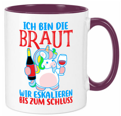 Junggesellinnenabschied | JGA Braut Einhorn Eskalation v2 lustig Humor