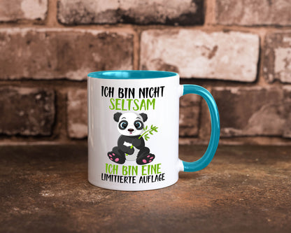 Ich bin nicht seltsam | süßer Pandabär lustiger Spruch Humor Geschenkidee Tasse