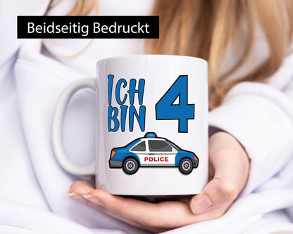 Ich bin 4 Jahre alt | Polizeiliebhaber Geburtstags Kind Geschenkidee Geburtstag
