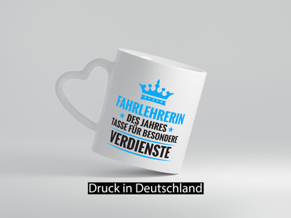 Besonderer Verdienst: Fahrlehrerin| Fahrschule lustiger Spruch Geschenk Humor