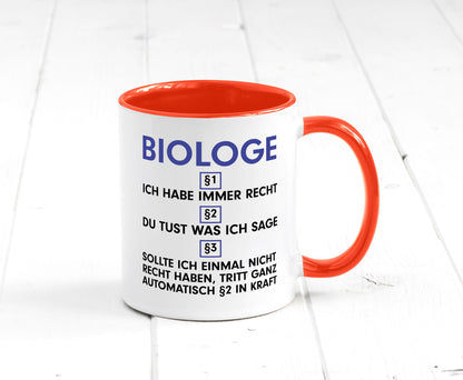 Ich habe immer Recht Biologe | Biologie Naturforscher v2 Geschenkidee Humor