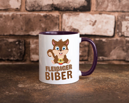 Fleißiger Biber | Motiv Tasse Kinder Geburtstag lustig Geschenkidee Geschenk