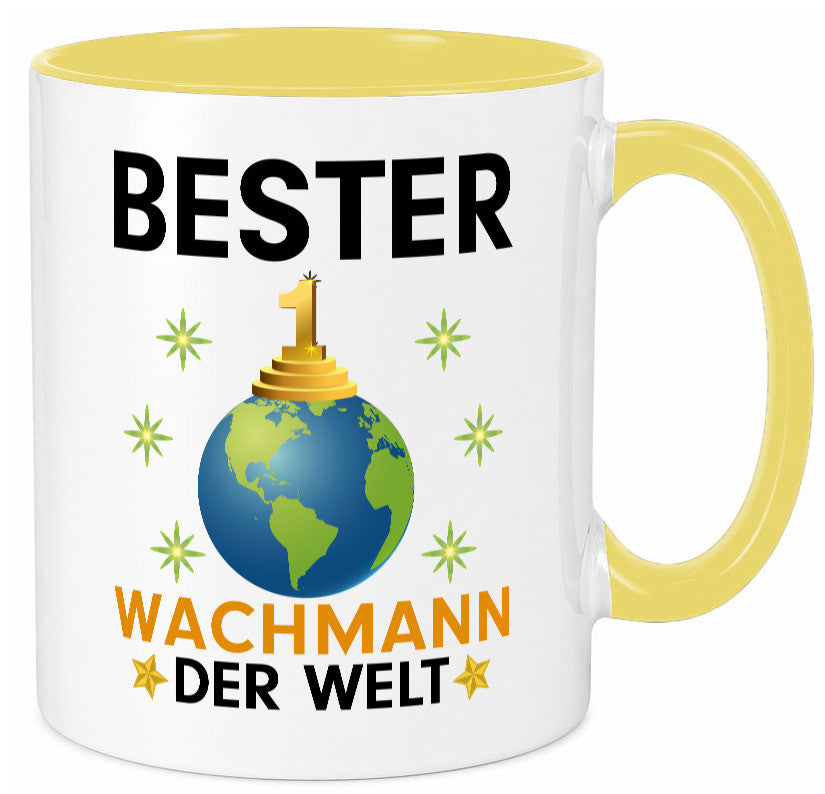 Welt Bester Wachmann | Wachpersonal Nachtwächter Humor Geschenkidee Tasse