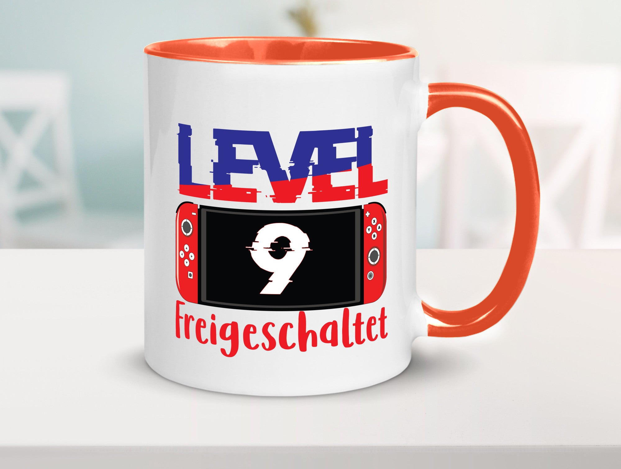 Level 9 Freigeschaltet | 9. Geburtstag Zocker Gamer Humor Geschenkidee Tasse