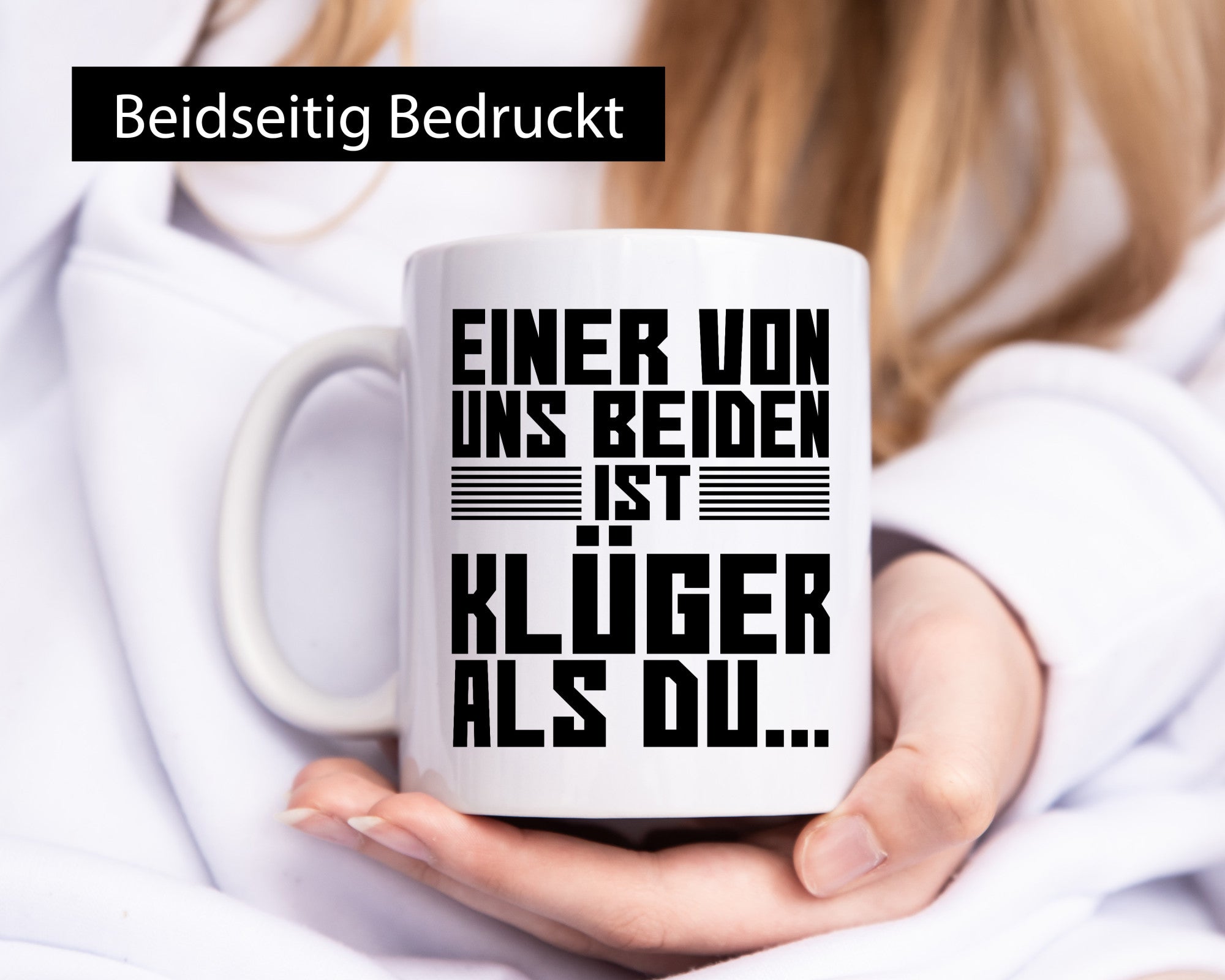 Einer von uns beiden ist klüger als du | Intelligenz Witz lustiger Spruch