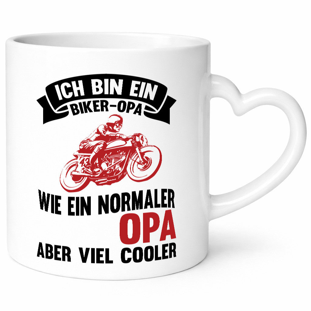 Biker Opa | Cooler Großvater lustig Familie Geschenkidee Geschenk Tasse