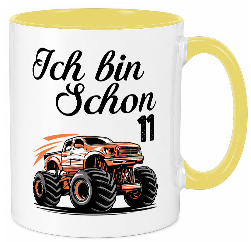 11. Geburtstag | Monster truck 11 Jahre lustiger Spruch Geschenk Geschenkidee