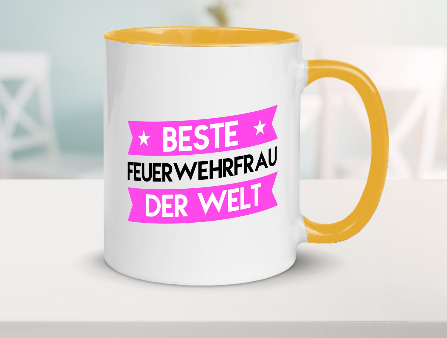 Bester Feuerwehrfrau | Feuerwehr lustig Humor Geschenkidee Geschenk Tasse