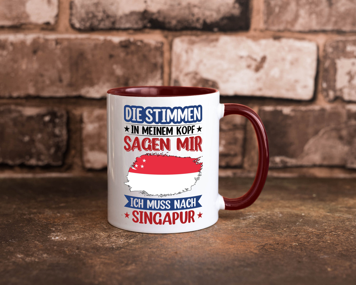Singapur | Urlaub Stimmen in meinem Kopf Traumland v2 lustiger Spruch Geschenk