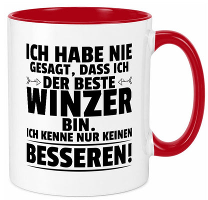 Der Beste Winzer | Weinbauer Wein Humor Geschenkidee Tasse