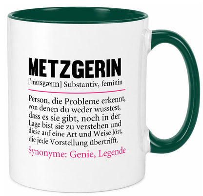 Metzgerin | lustig Fleischerin Humor v2 lustiger Spruch Geschenk Geschenkidee