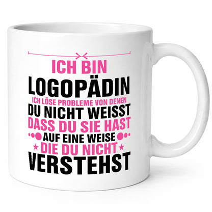 Probleme lösen: Logopädin | Sprachtherapie v2 lustiger Spruch Geschenk Humor