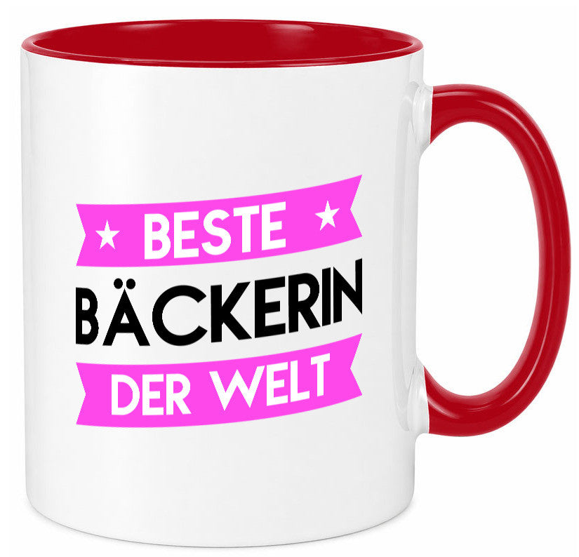 Beste Bäckerin | Bäckerei Frauen Backen lustig Humor Geschenkidee Geschenk Tasse