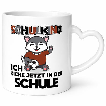 Ich kicke jetzt in der Schule | Fußball Kind lustiger Spruch Geschenk Humor