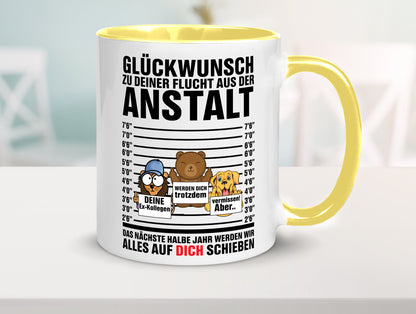 Glückwunsch zur Flucht | Arbeitskollegen Berufswechel Humor Arbeit Kollegen