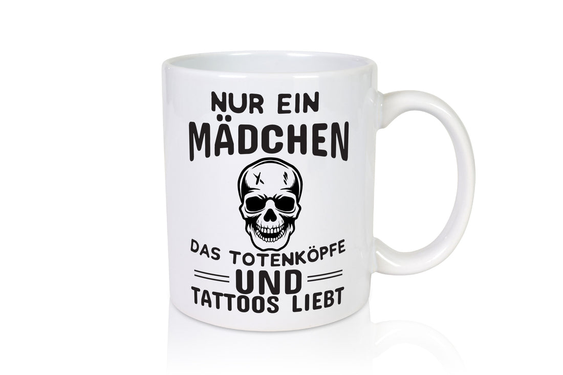 Totenköpfe und Tattoos lustiger Spruch Geschenk Humor Geschenkidee Tasse