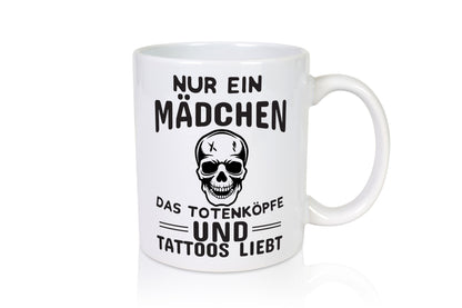 Totenköpfe und Tattoos lustiger Spruch Geschenk Humor Geschenkidee Tasse