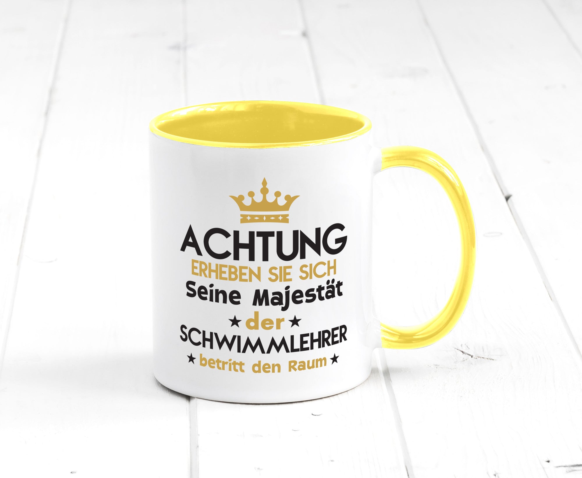 Seine Majestät Schwimmlehrer | Lehrer Schüler schwimmen Geschenkidee Humor Tasse