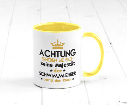 Seine Majestät Schwimmlehrer | Lehrer Schüler schwimmen Geschenkidee Humor Tasse