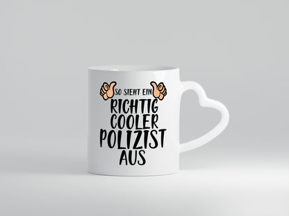 Richtig Cooler Polizist | Daumen hoch Polizei Revier Geschenk Humor