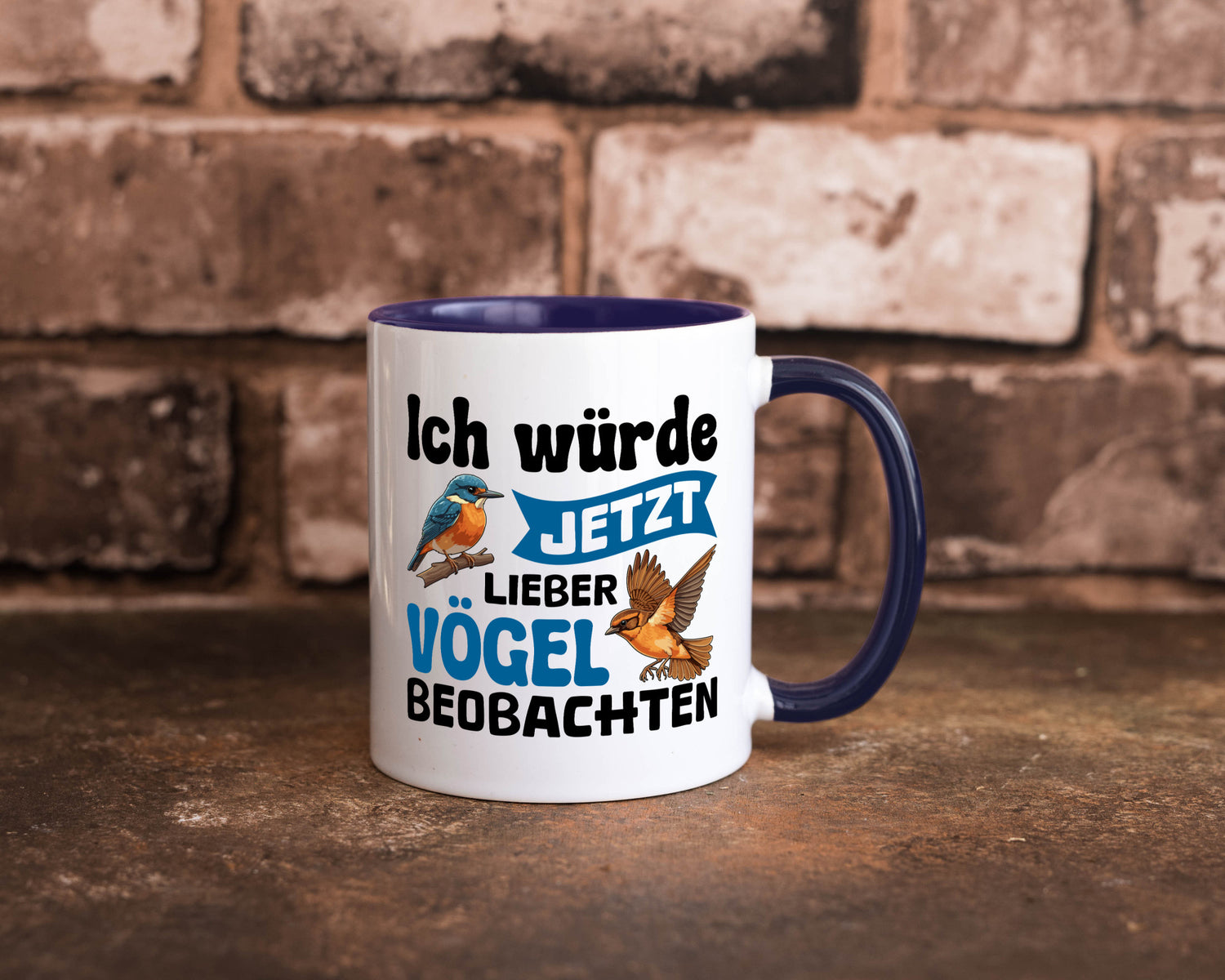 Vögel beobachten | Vogel lustig Humor Geschenkidee Geschenk Tasse