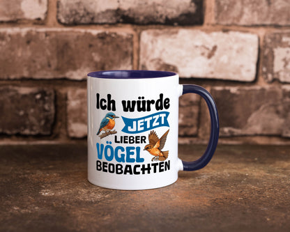 Vögel beobachten | Vogel lustig Humor Geschenkidee Geschenk Tasse