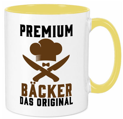 Premium Bäcker das Orginal Humor Geschenkidee Tasse