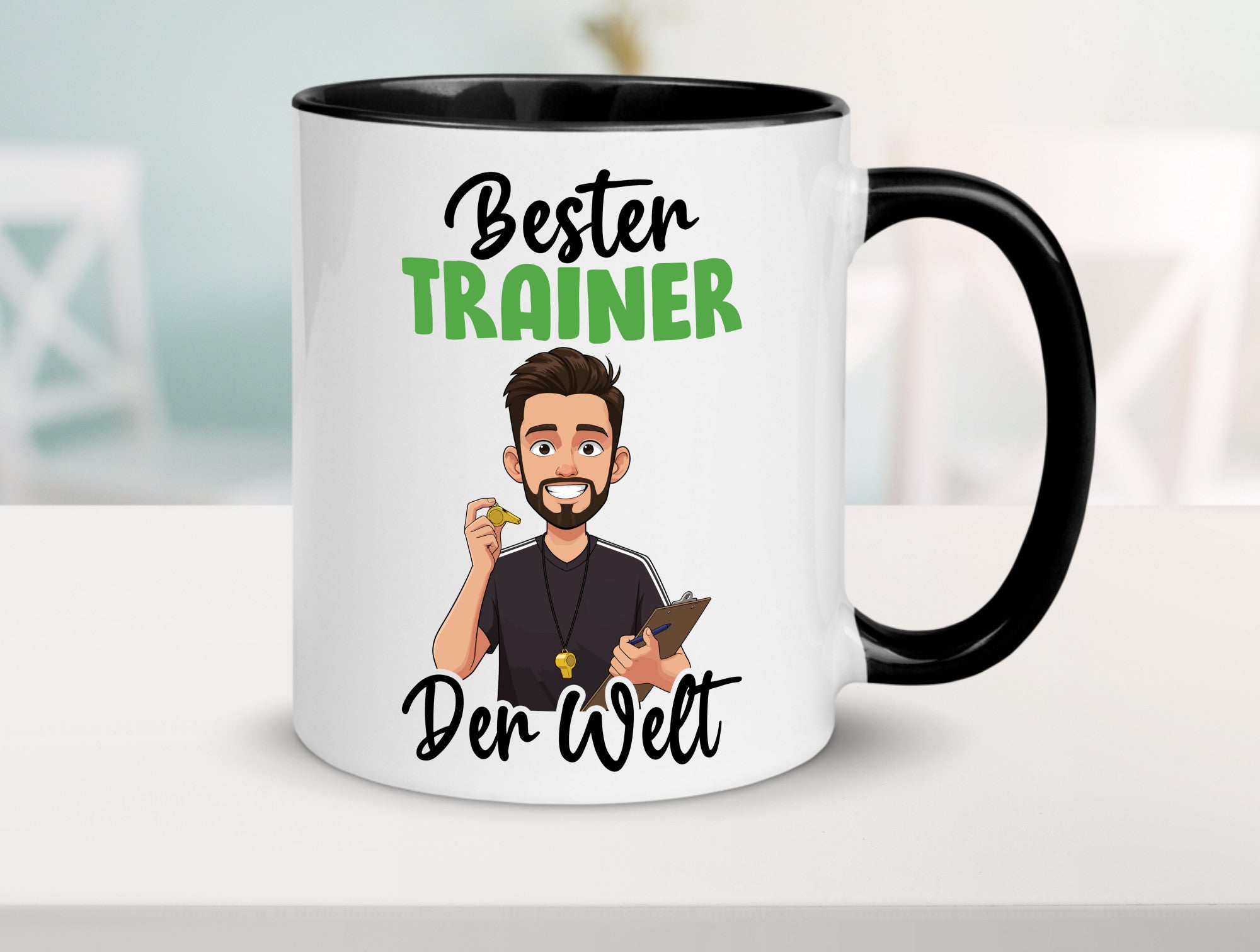 Bester Trainer | Verein Sport v2 Humor Geschenkidee Tasse