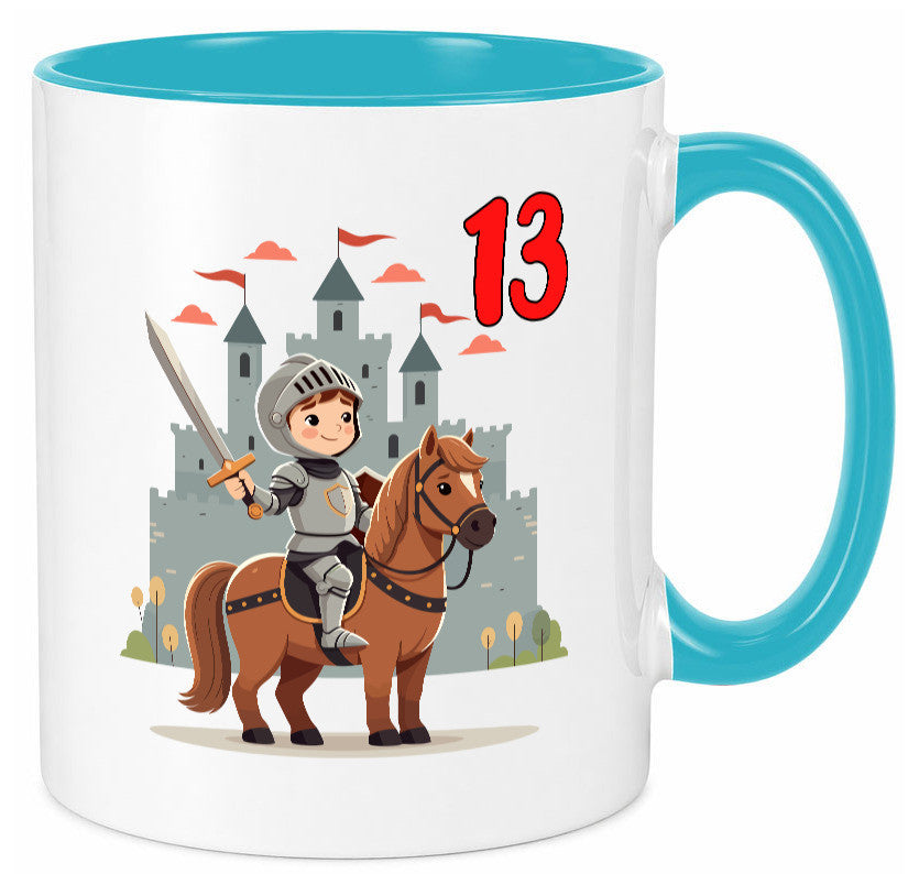 13. Geburtstag | 13 Jahre Ritter Junge Schloss Geschenkidee Humor Tasse