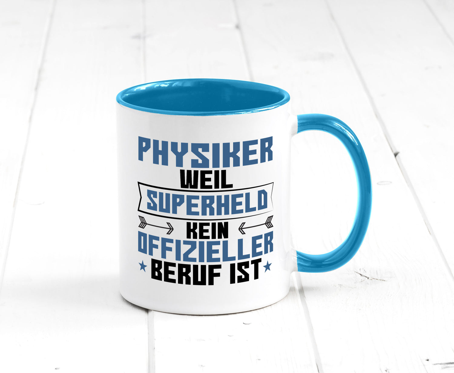 Superheld Physiker | Physik Geschenk Humor Geschenkidee lustiger Spruch Tasse