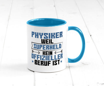 Superheld Physiker | Physik Geschenk Humor Geschenkidee lustiger Spruch Tasse