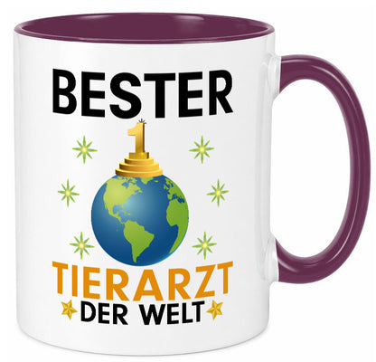 Welt Bester Tierarzt | Tiermedizin Mediziner lustig Tierliebhaber Humor Tasse