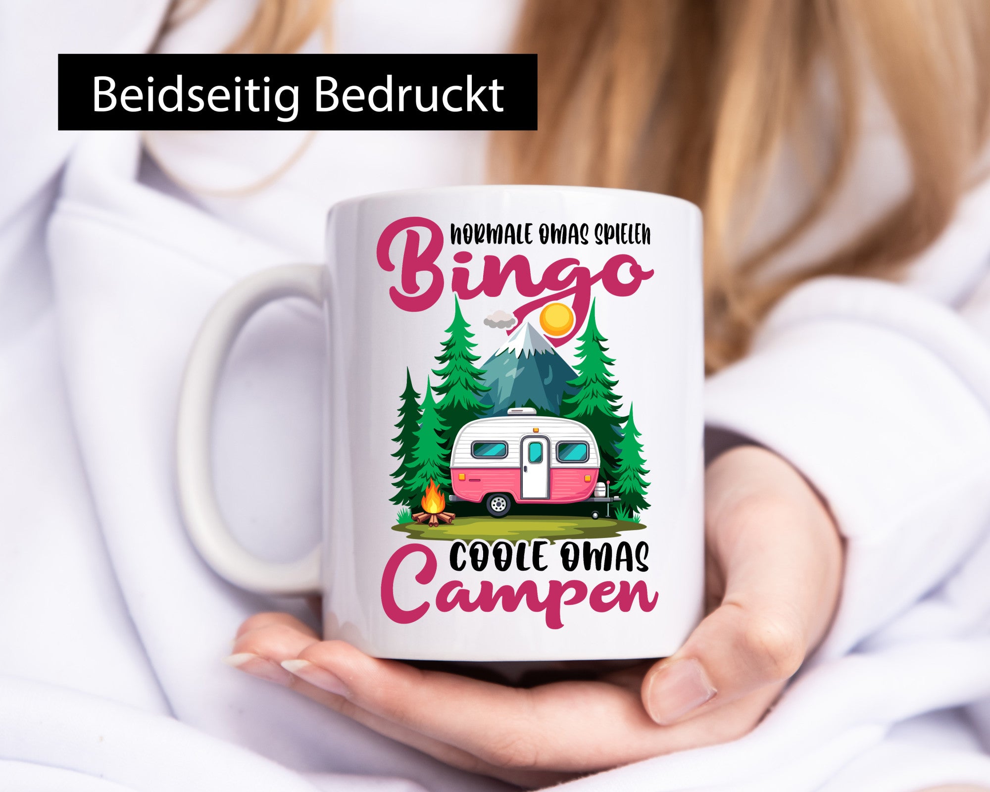 Normale Omas spielen Bingo coole Campen | Camping v2 Geschenkidee Familie Humor