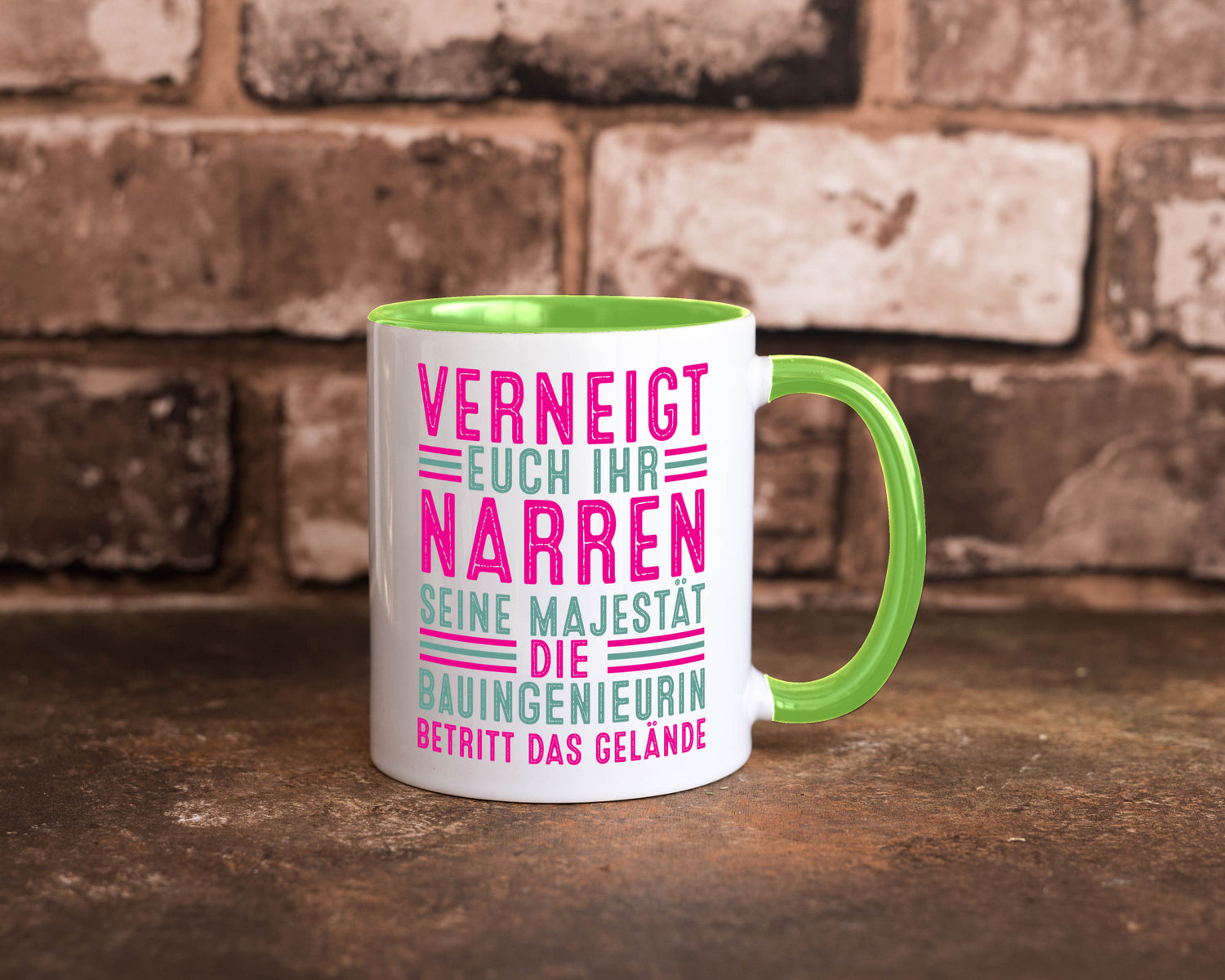 Verneigt euch: Bauingenieurin | Ingenieurin Geschenkidee Humor Tasse
