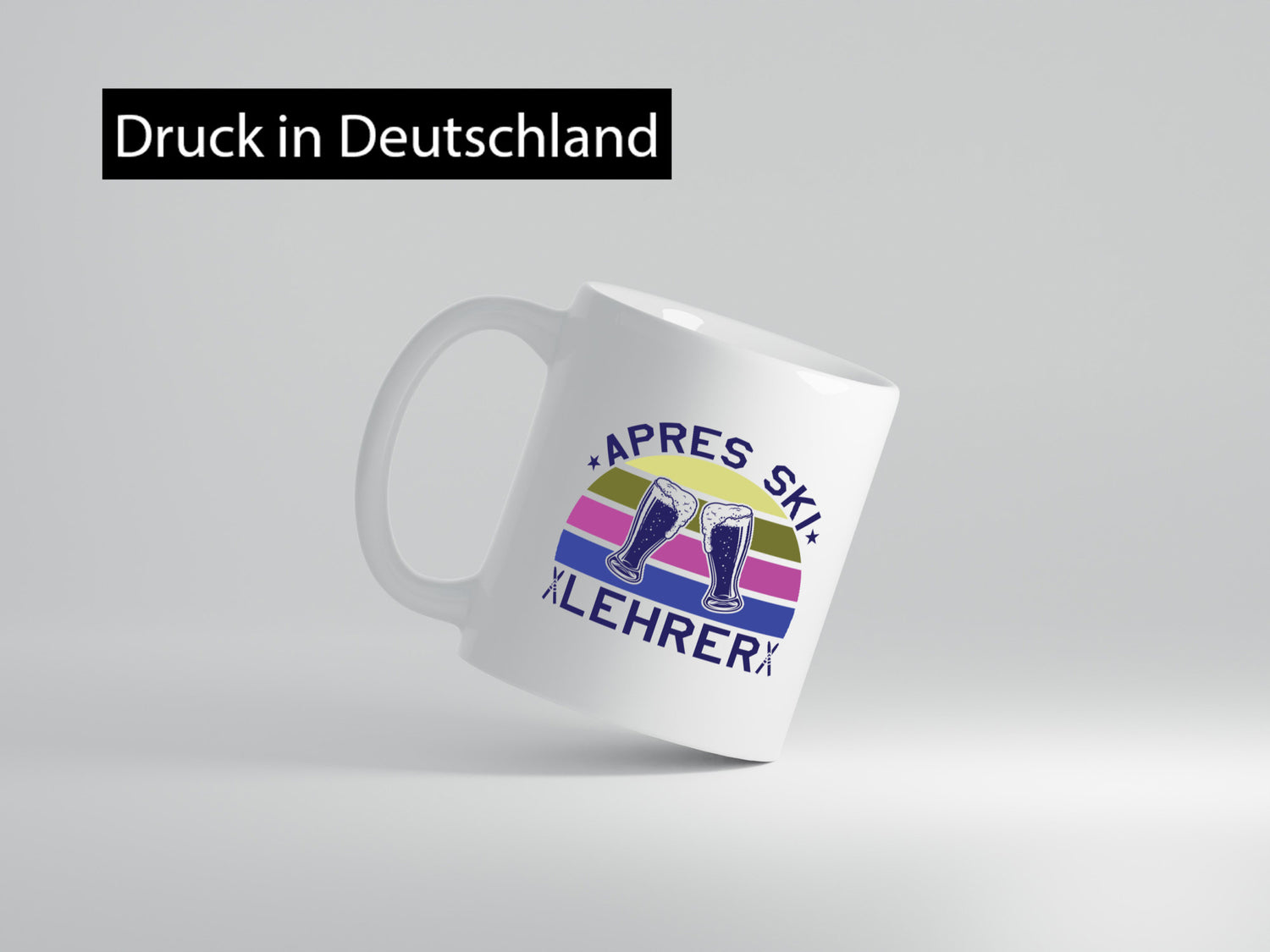 Apres Ski Lehrer | Biergläser Skier lustiger Spruch Geschenk Humor Geschenkidee