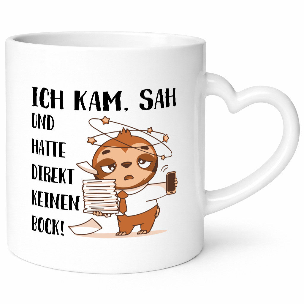 Ich habe keinen Bock | Faultier Kam, sah und kein Geschenkidee Tierliebhaber