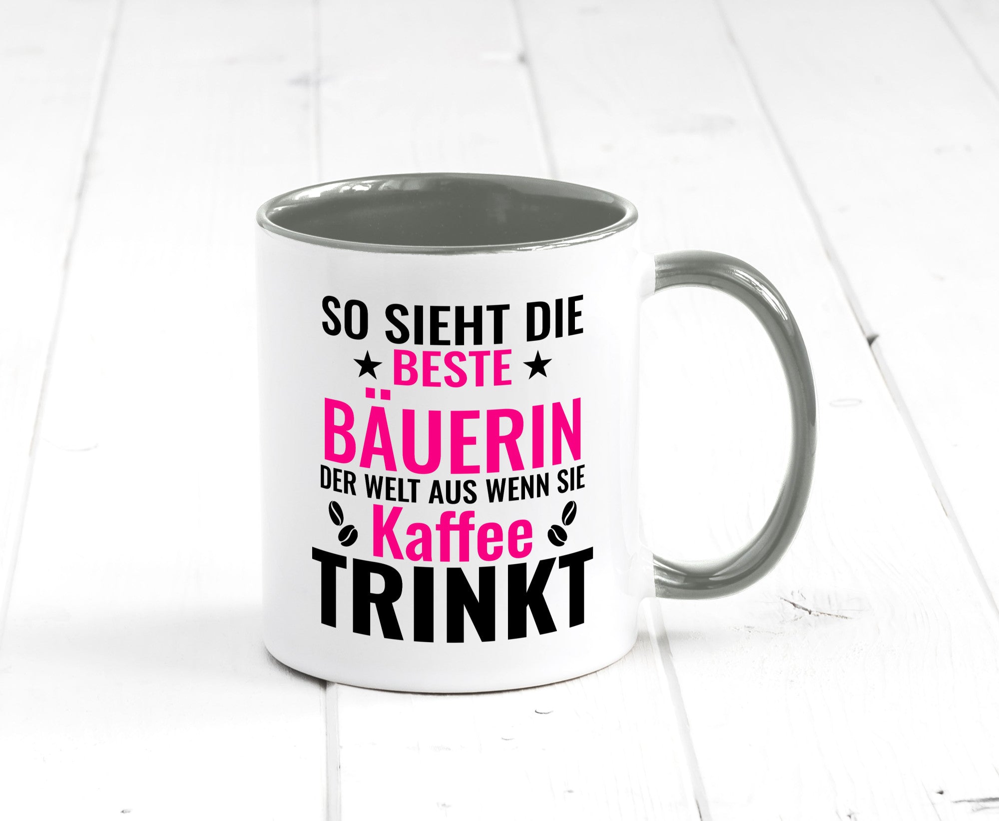 Kaffee trinkt: Bäuerin | Bauernhof Landwirtschaft Geschenk Humor Geschenkidee