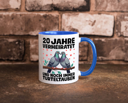 20 Jahre verheiratet | Turteltauben Ehe Ehepaar lustig Humor Geschenkidee